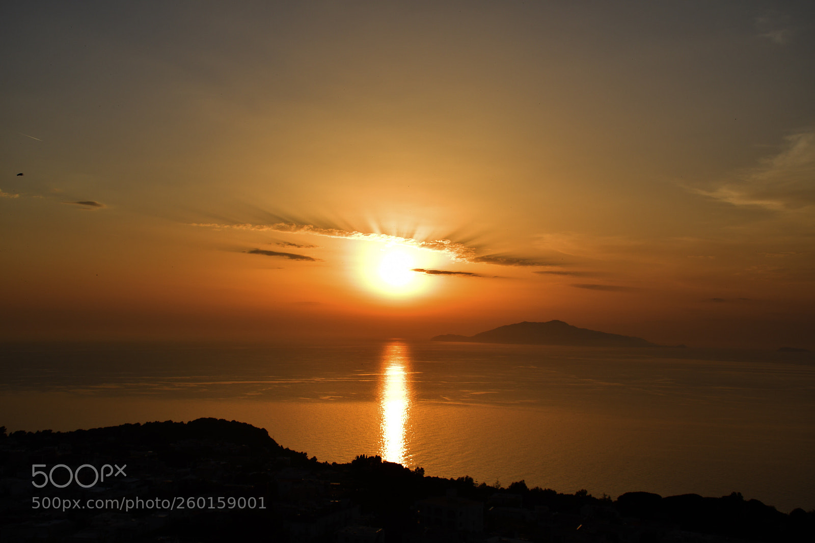 Nikon D7500 sample photo. Stunning sunset over capri photography
