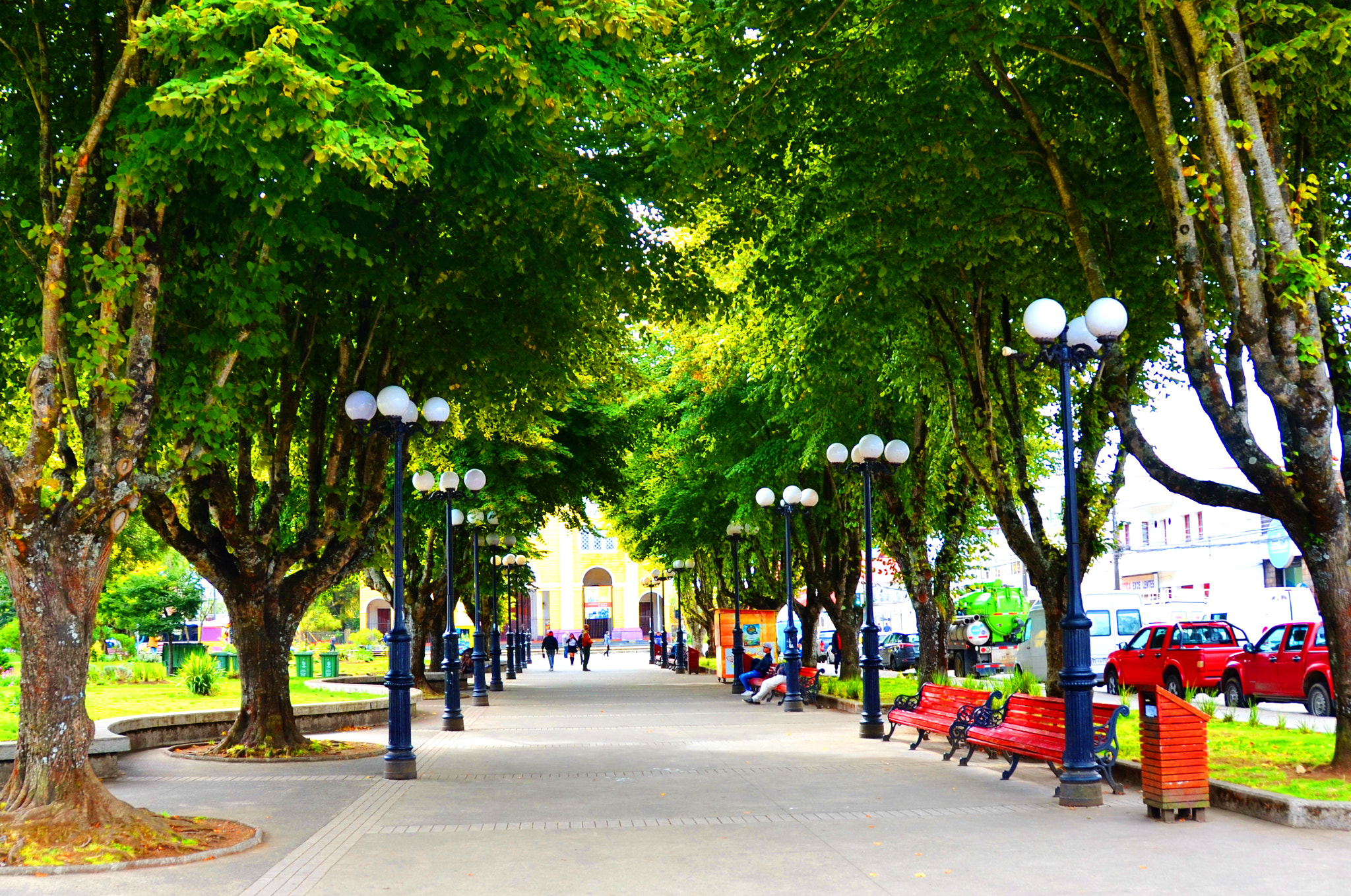 Nikon D5100 sample photo. Chiloe castro plaza de armas photography