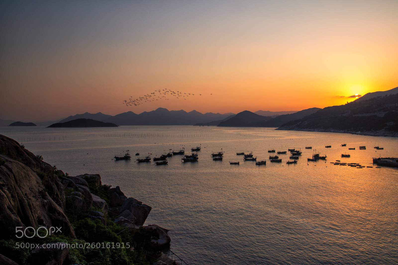 Nikon D850 sample photo. Sunset, xiapu, china photography