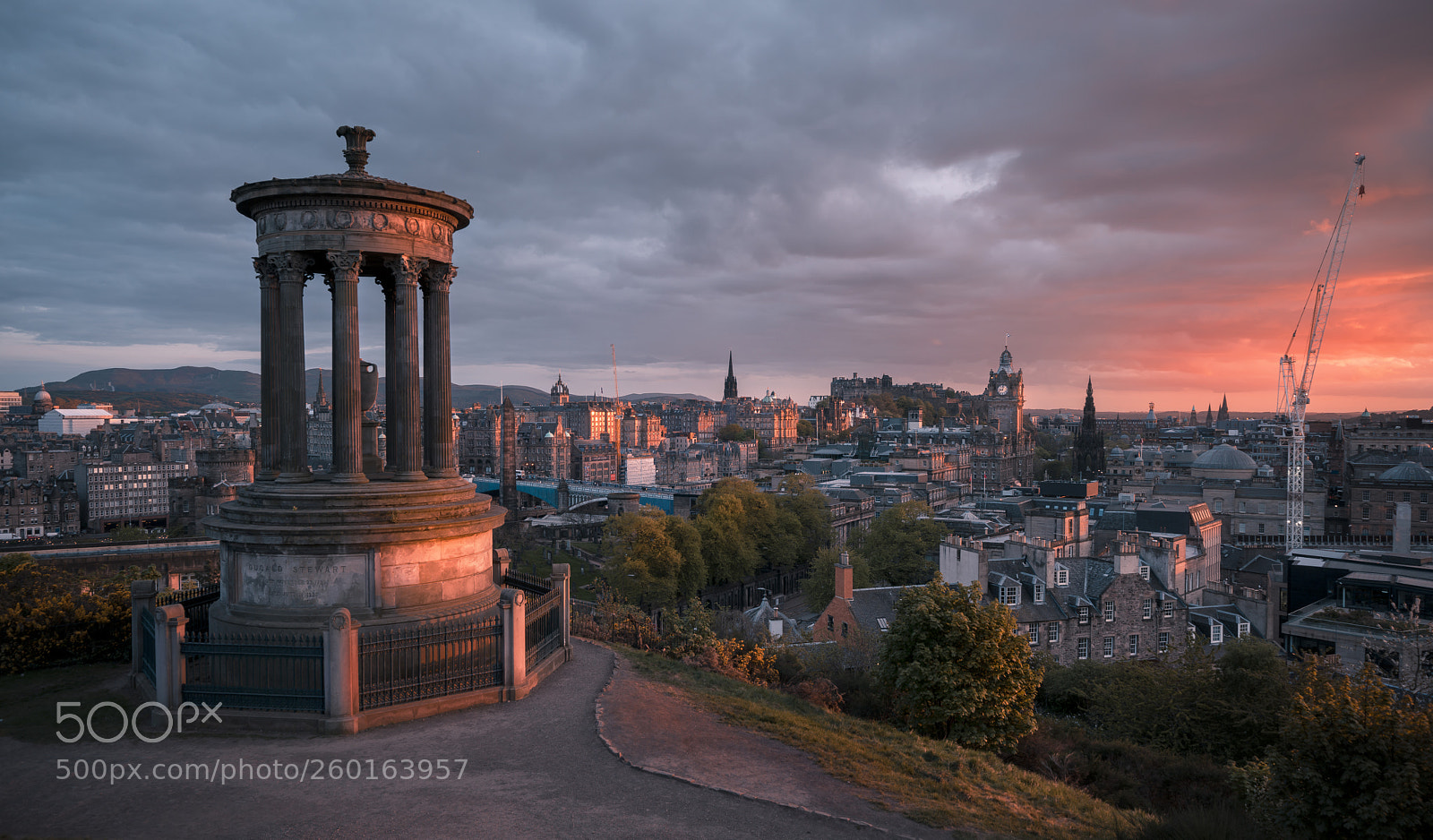Sony a7R II sample photo. Calton hill sunset photography