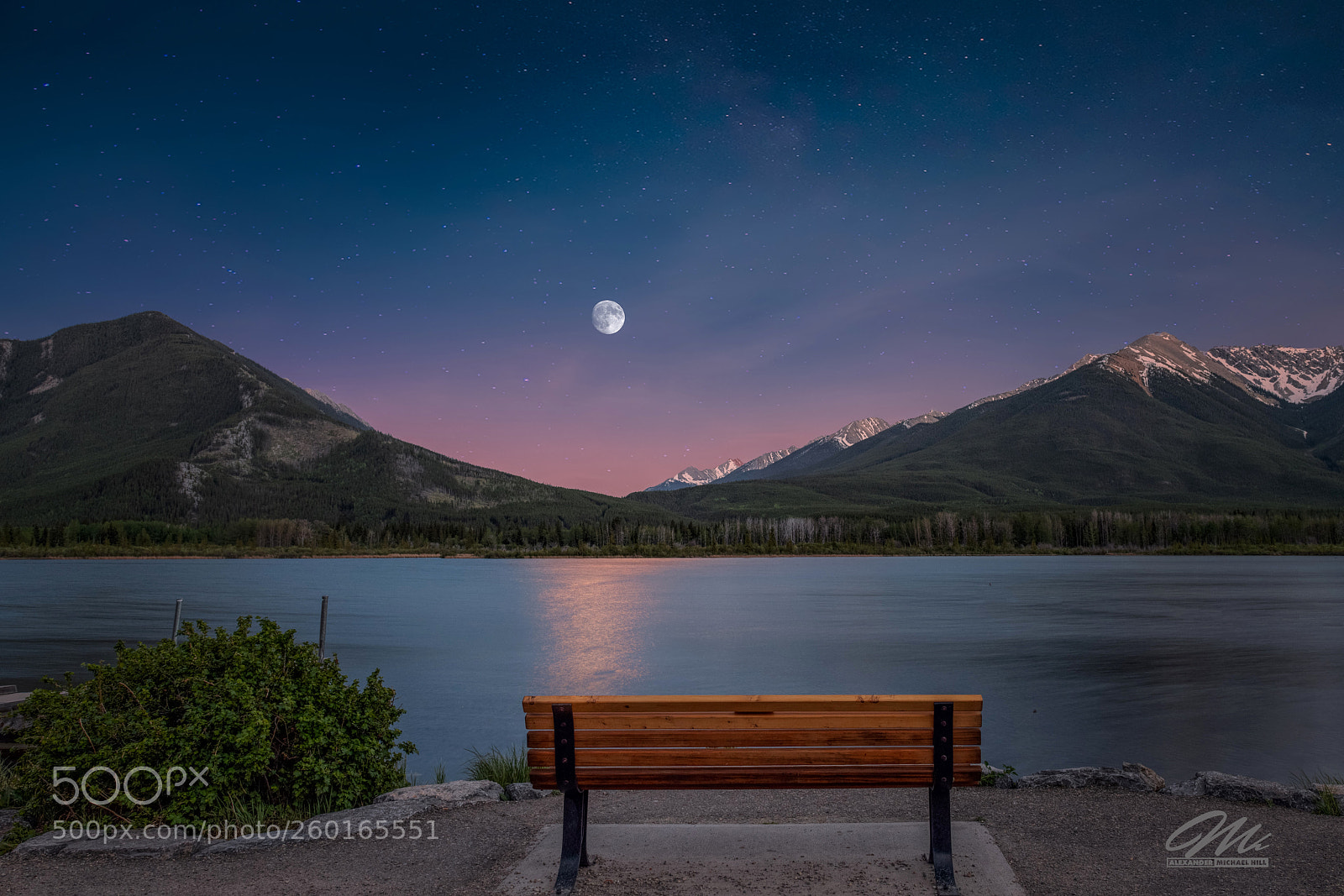 Nikon D850 sample photo. Banff night photography