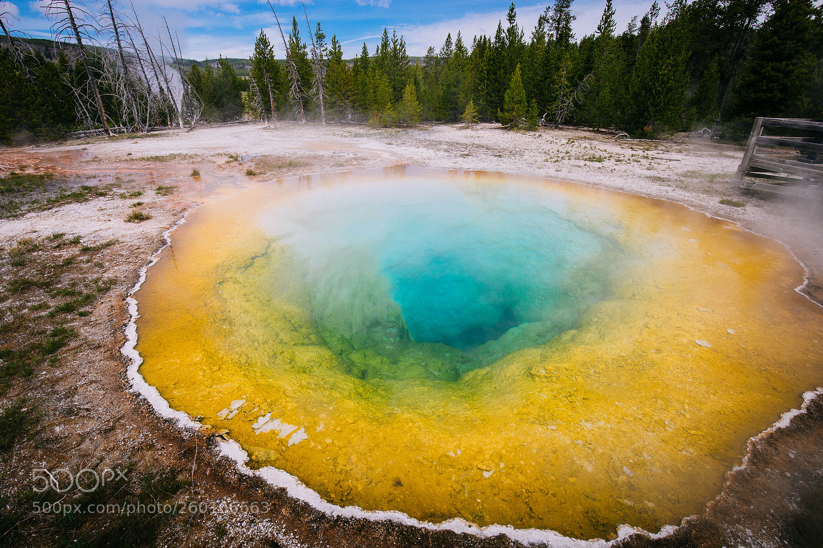 Canon EOS 6D sample photo. Morning glory pool photography