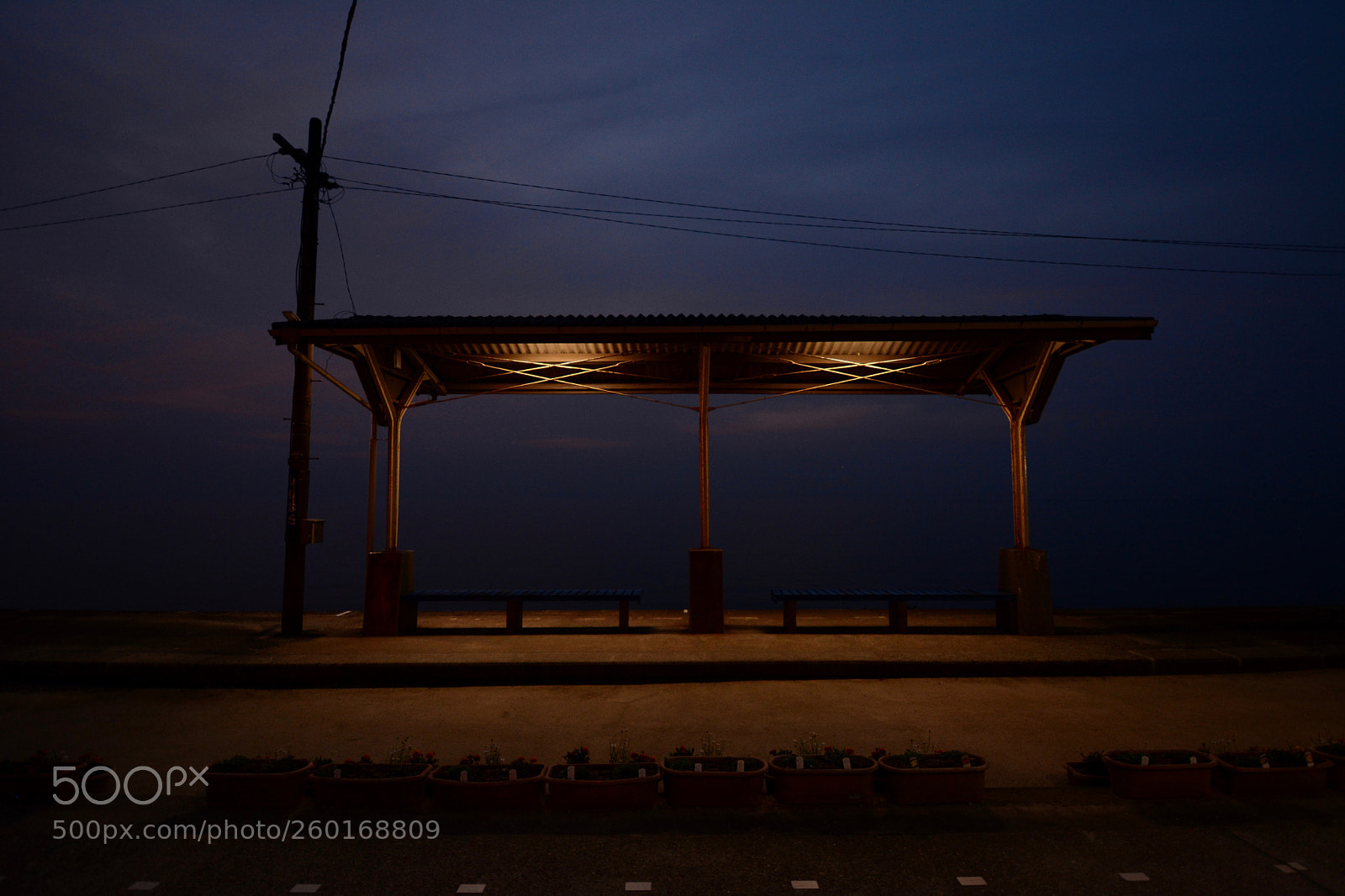 Nikon D7100 sample photo. Shimonada station around dusk photography