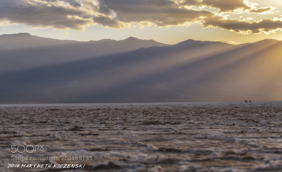 Nikon D850 sample photo. Badwater basin sunrays photography