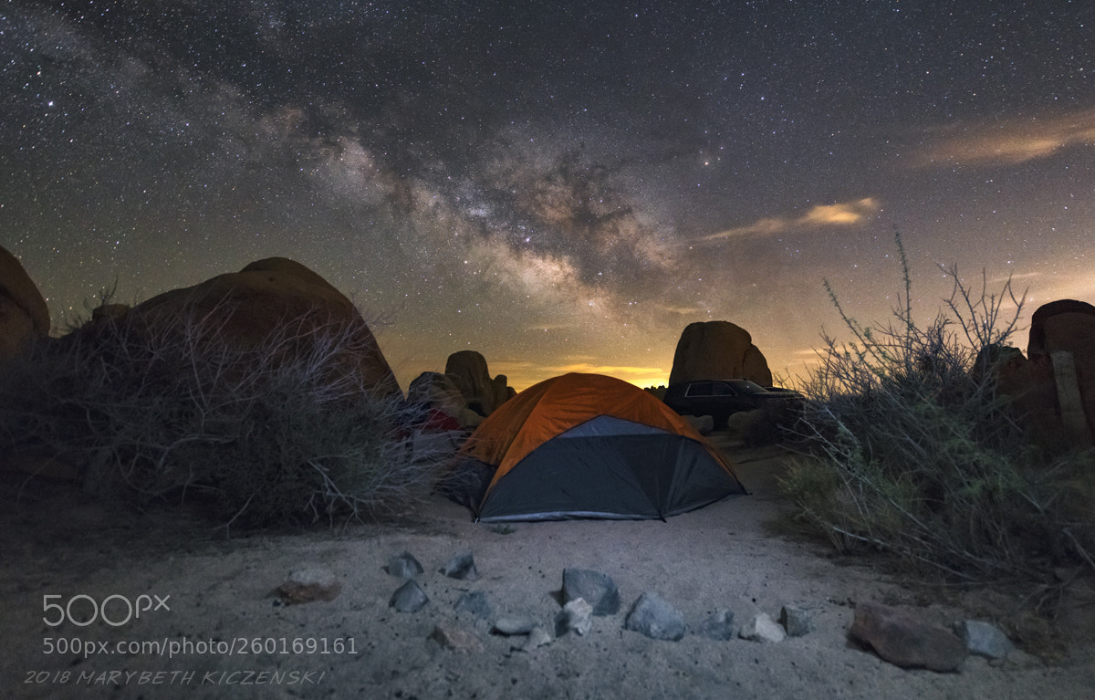 Nikon D850 sample photo. Camping under the stars photography