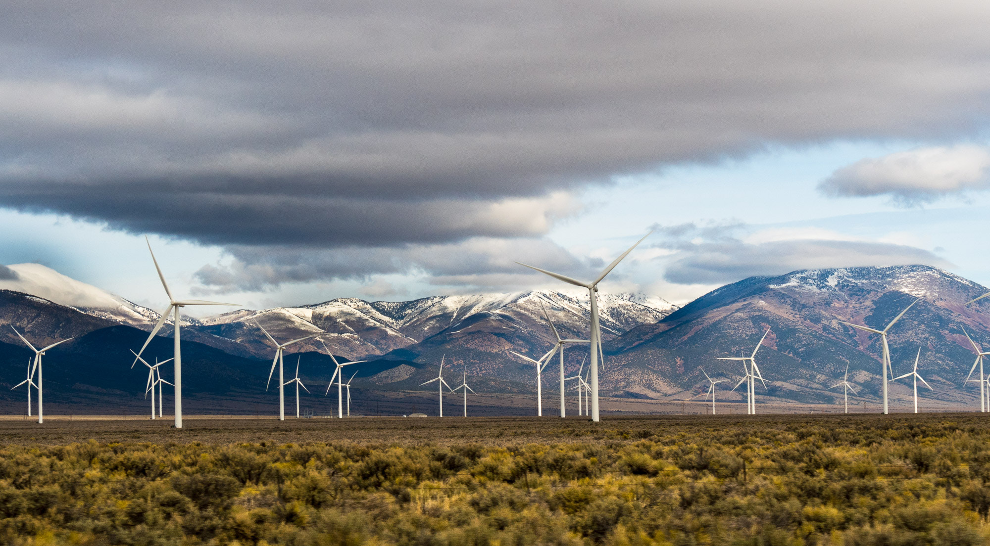 Olympus PEN E-PL7 sample photo. Turbines - nevada, usa photography
