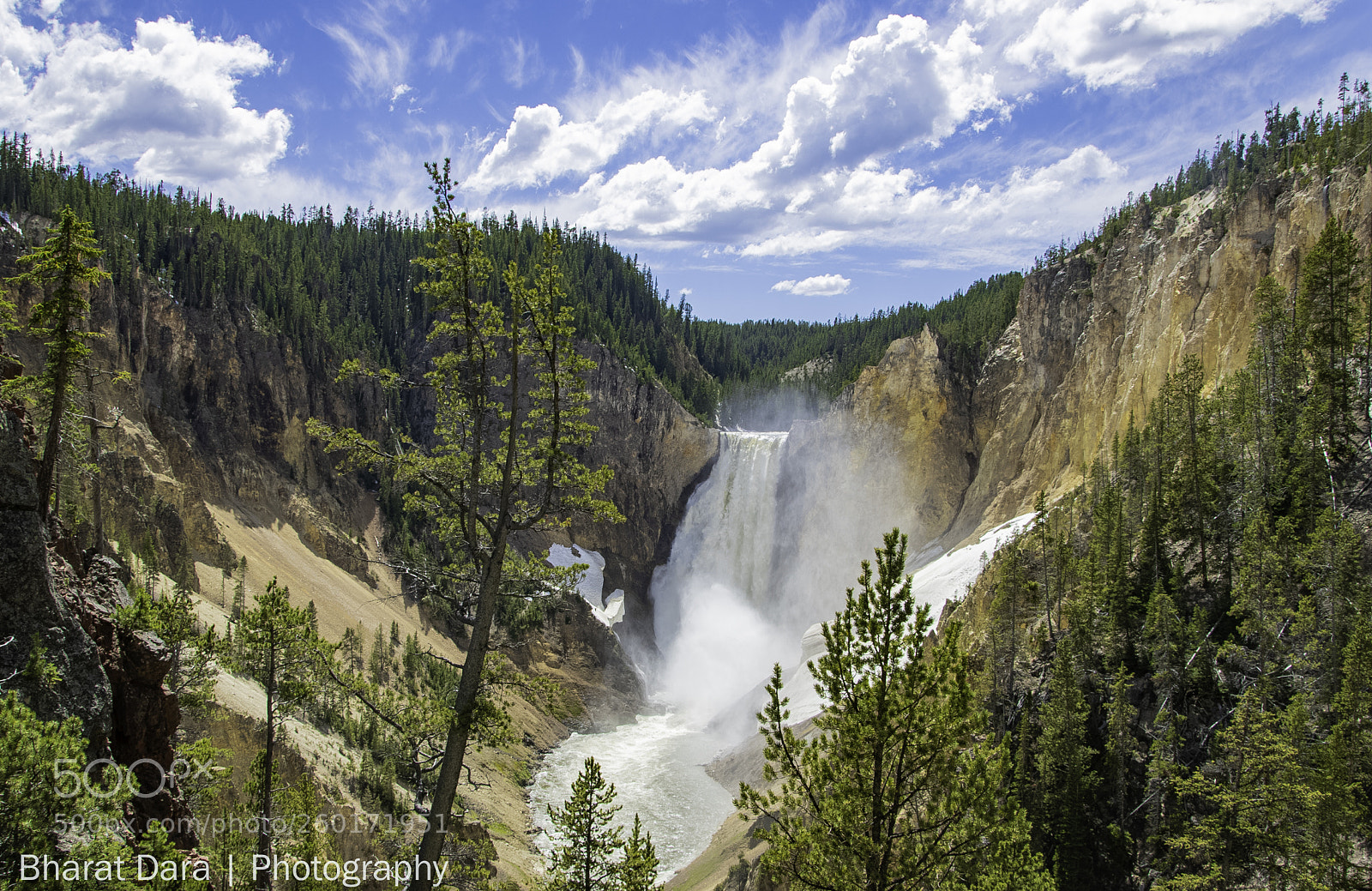 Nikon D850 sample photo. Upper yellowstone falls photography