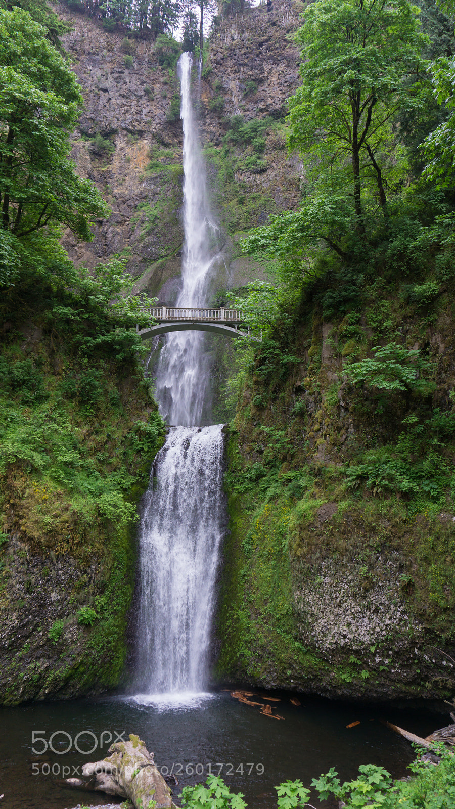 Sony a6000 sample photo. Multnomah falls photography