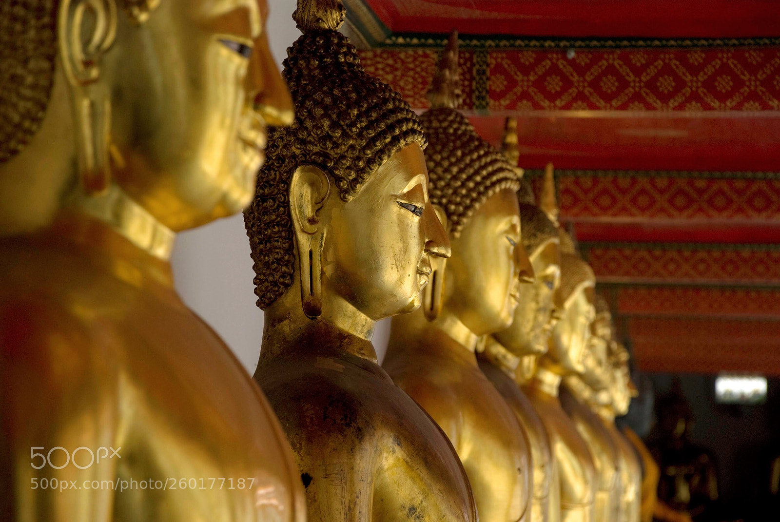 Nikon D80 sample photo. Buddha row photography