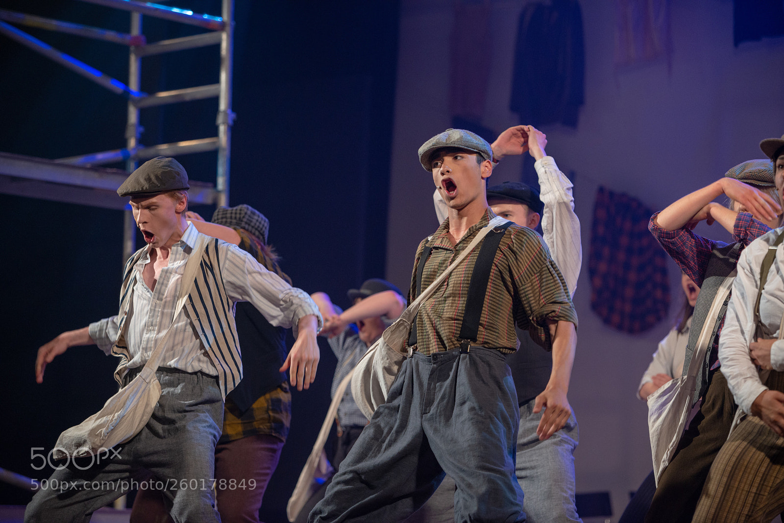 Nikon D800 sample photo. Newsies in concert photography