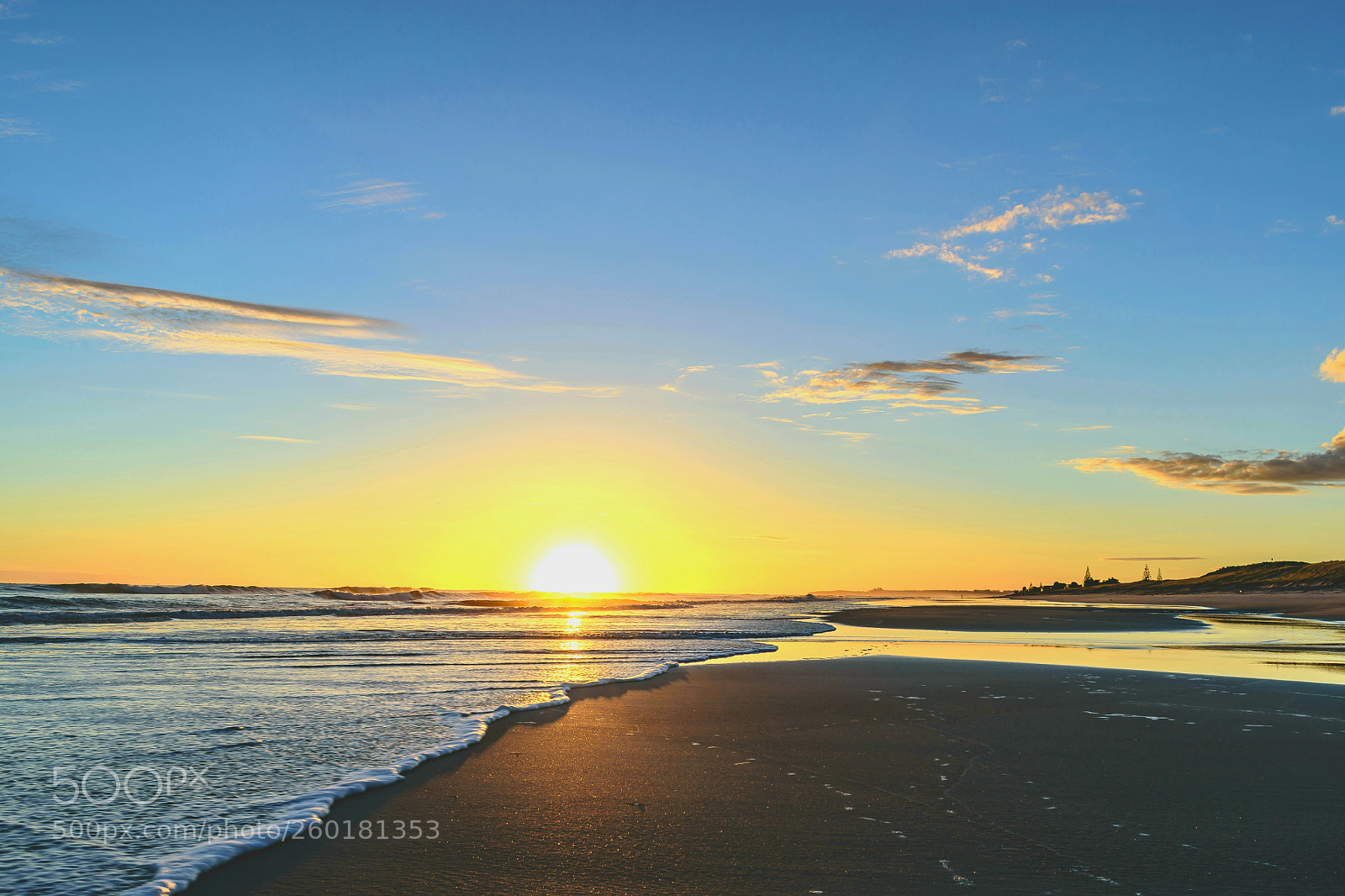 Nikon D5600 sample photo. Papamoa beach sunrise photography