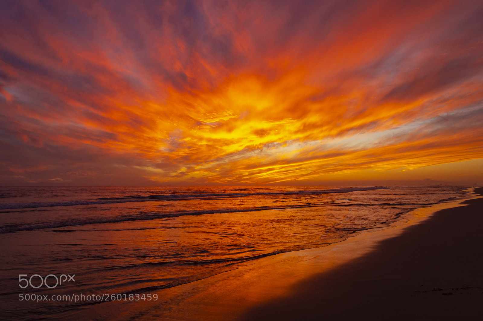 Nikon D3200 sample photo. Fiery sunset in newport photography