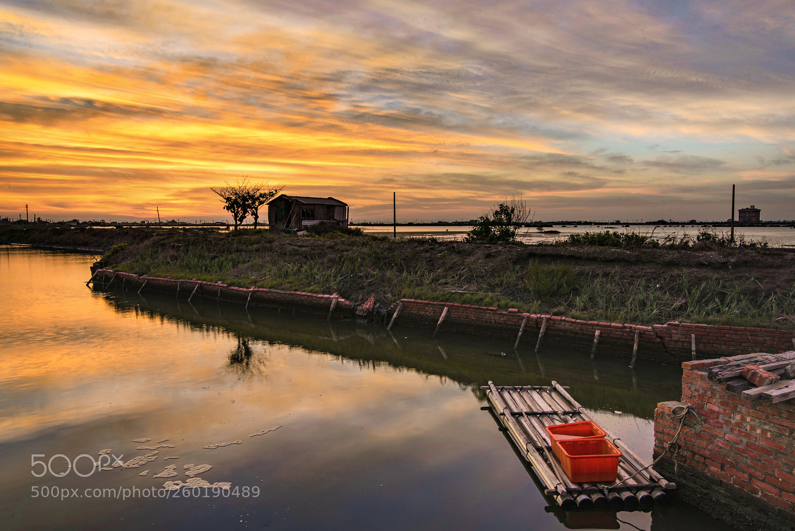 Nikon D610 sample photo. Chenglong wetland sunset in photography