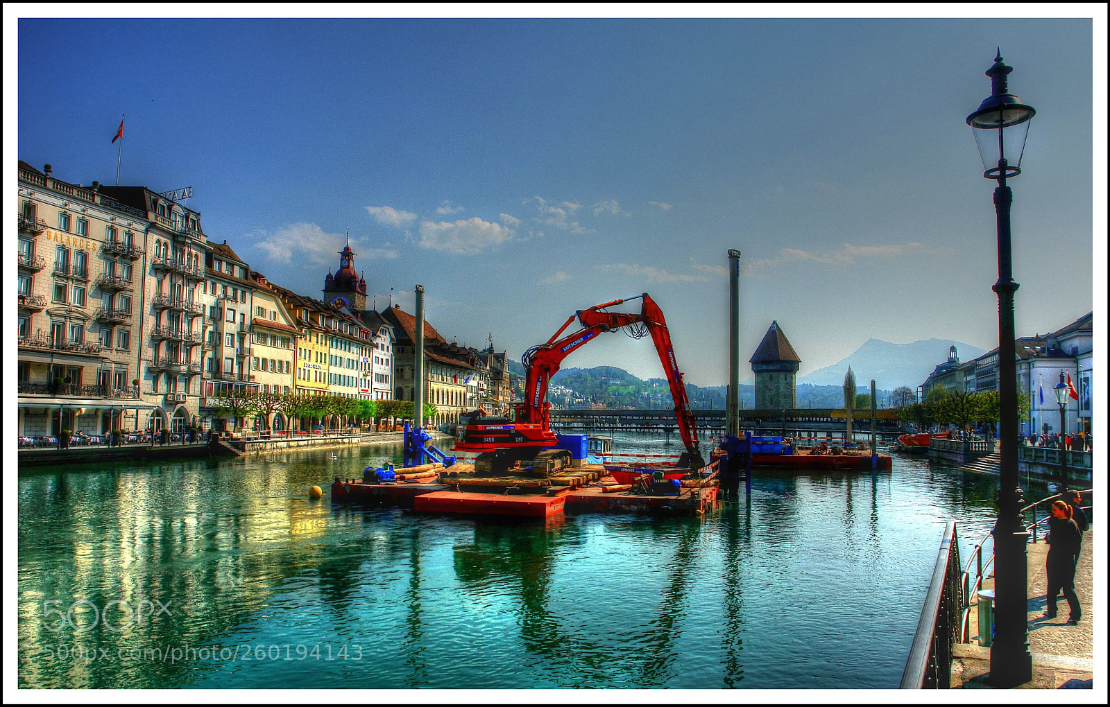 Sony DSC-R1 sample photo. Arbeiten am reusswehr luzern, 2009 photography