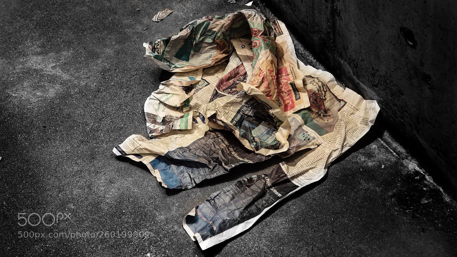 Canon EOS 6D sample photo. Trash paper photography