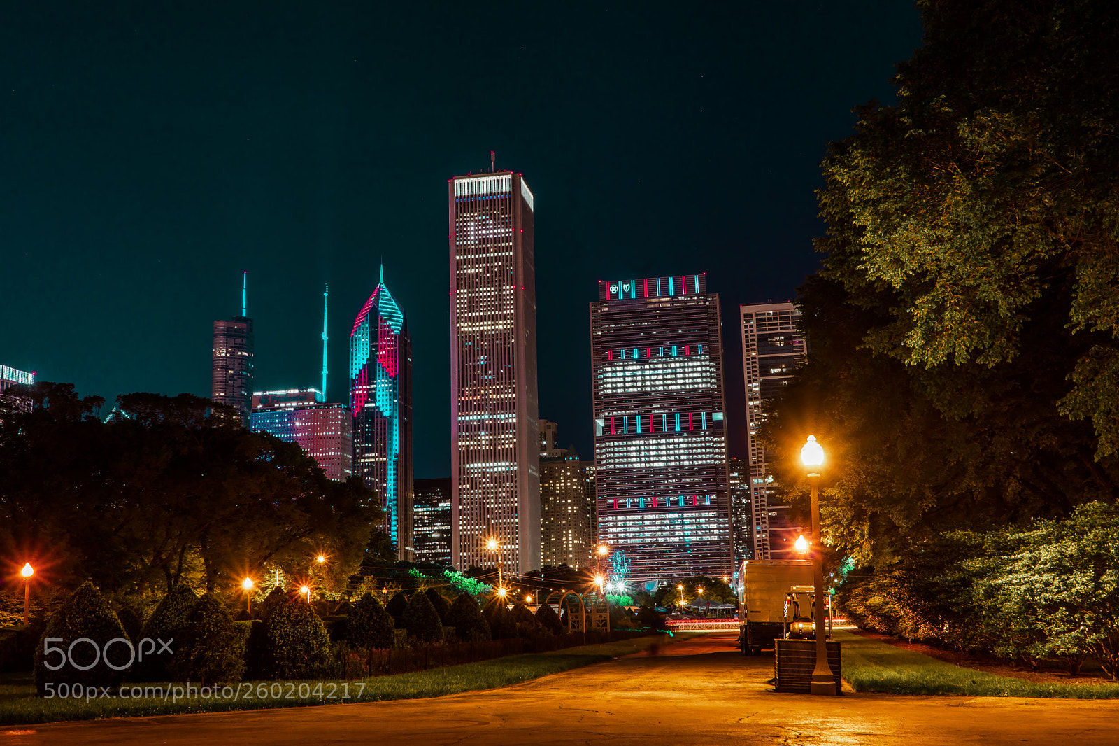 Sony a7 III sample photo. Prudential plaza, aon and photography