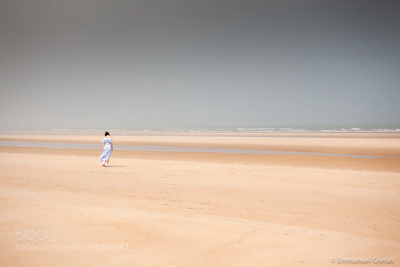 Canon EOS 5D Mark II sample photo. Walker on omaha beach photography