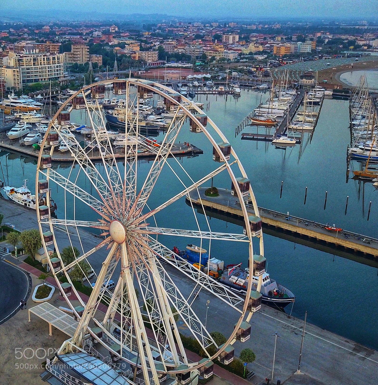 DJI FC220 sample photo. Ruota panoramica rimini  photography