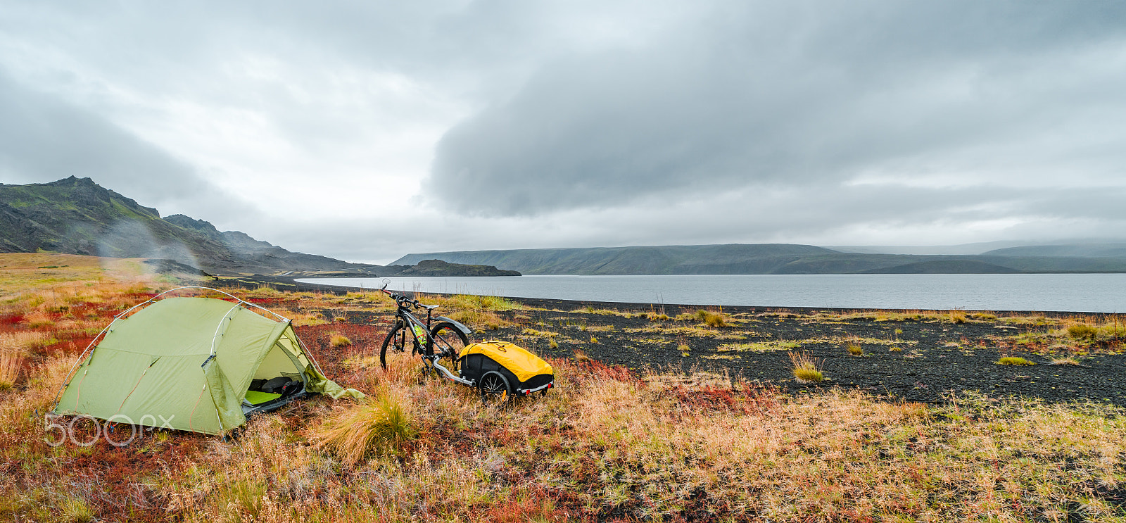 Samsung NX500 sample photo. Panoramic view of beautiful colorful icelandic landscape, icelan photography
