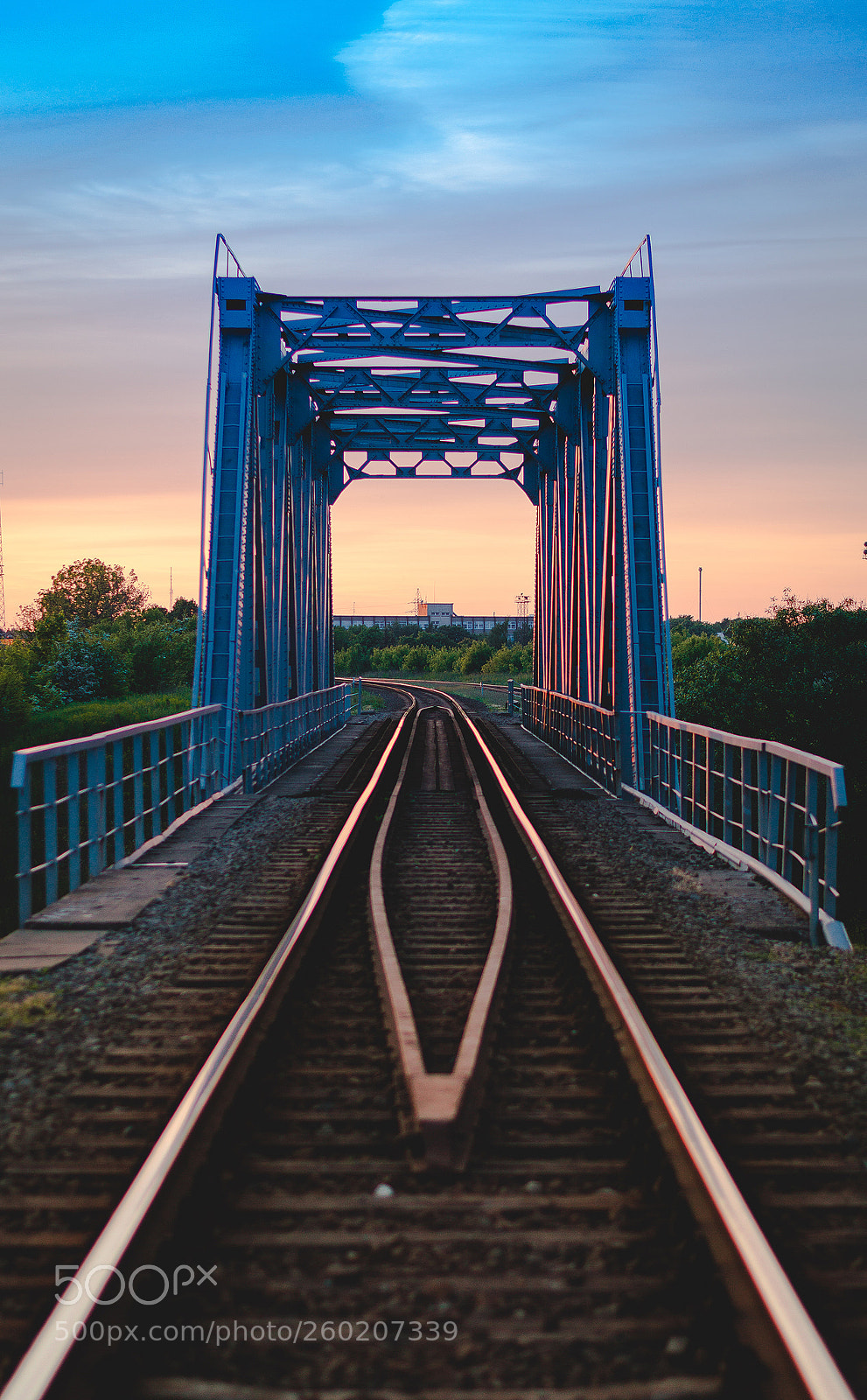 Nikon D3200 sample photo. Railroad sunset photography