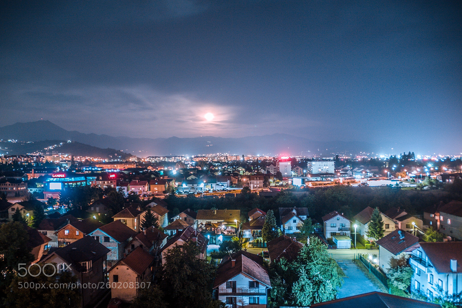 Canon EOS 50D sample photo. Magic night with colorful photography