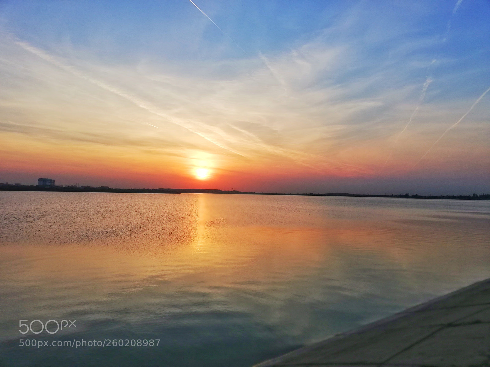 HUAWEI P20 lite sample photo. Sunrise ofer the lake photography