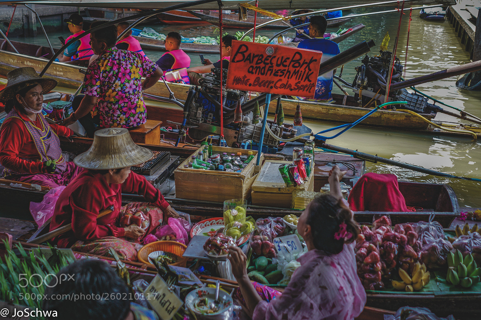 Sony a7R II sample photo. Floating market photography