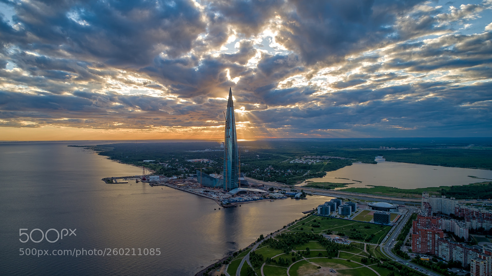 DJI FC6310 sample photo. Лахта-Центр photography