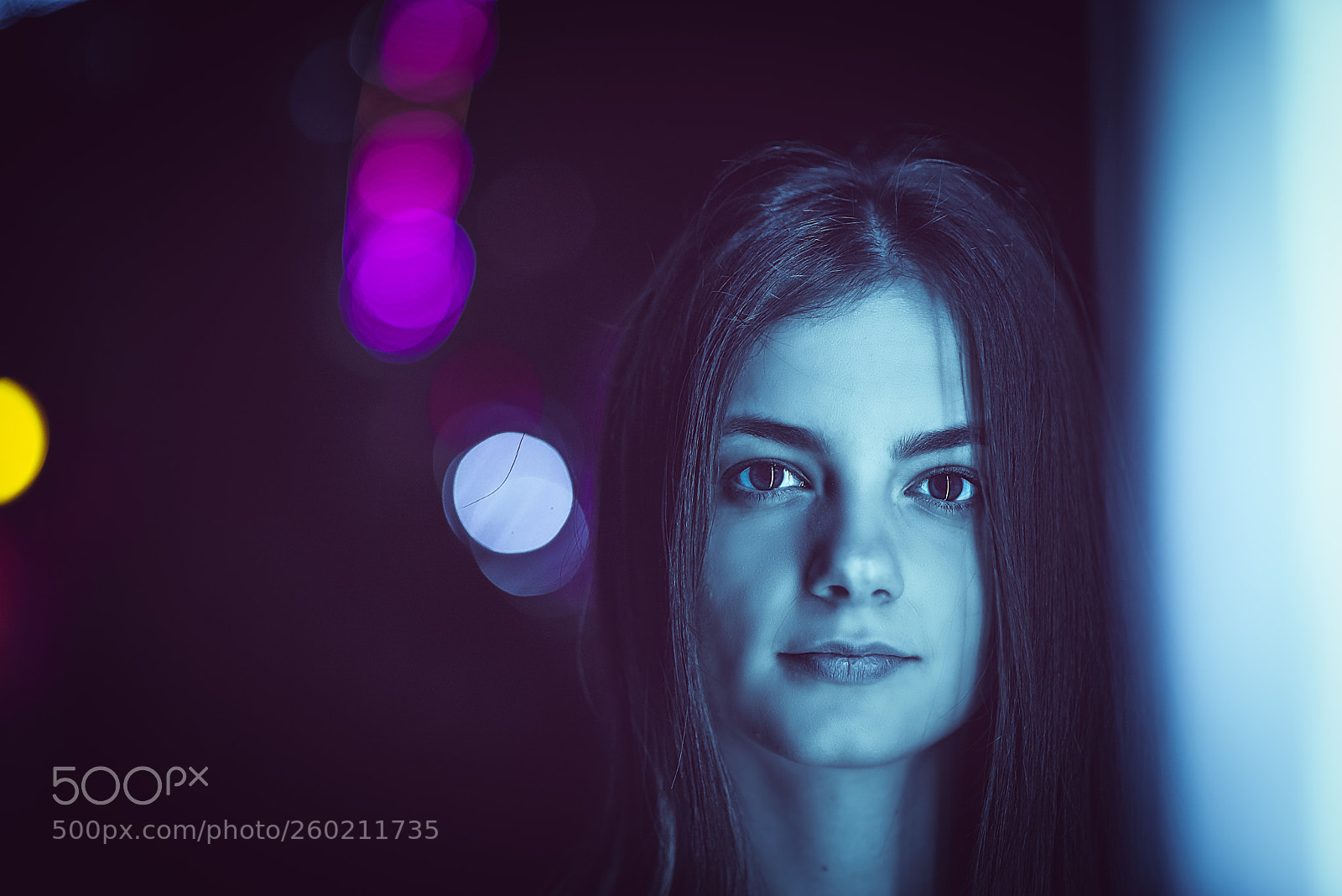 Nikon D750 sample photo. Under neon photography
