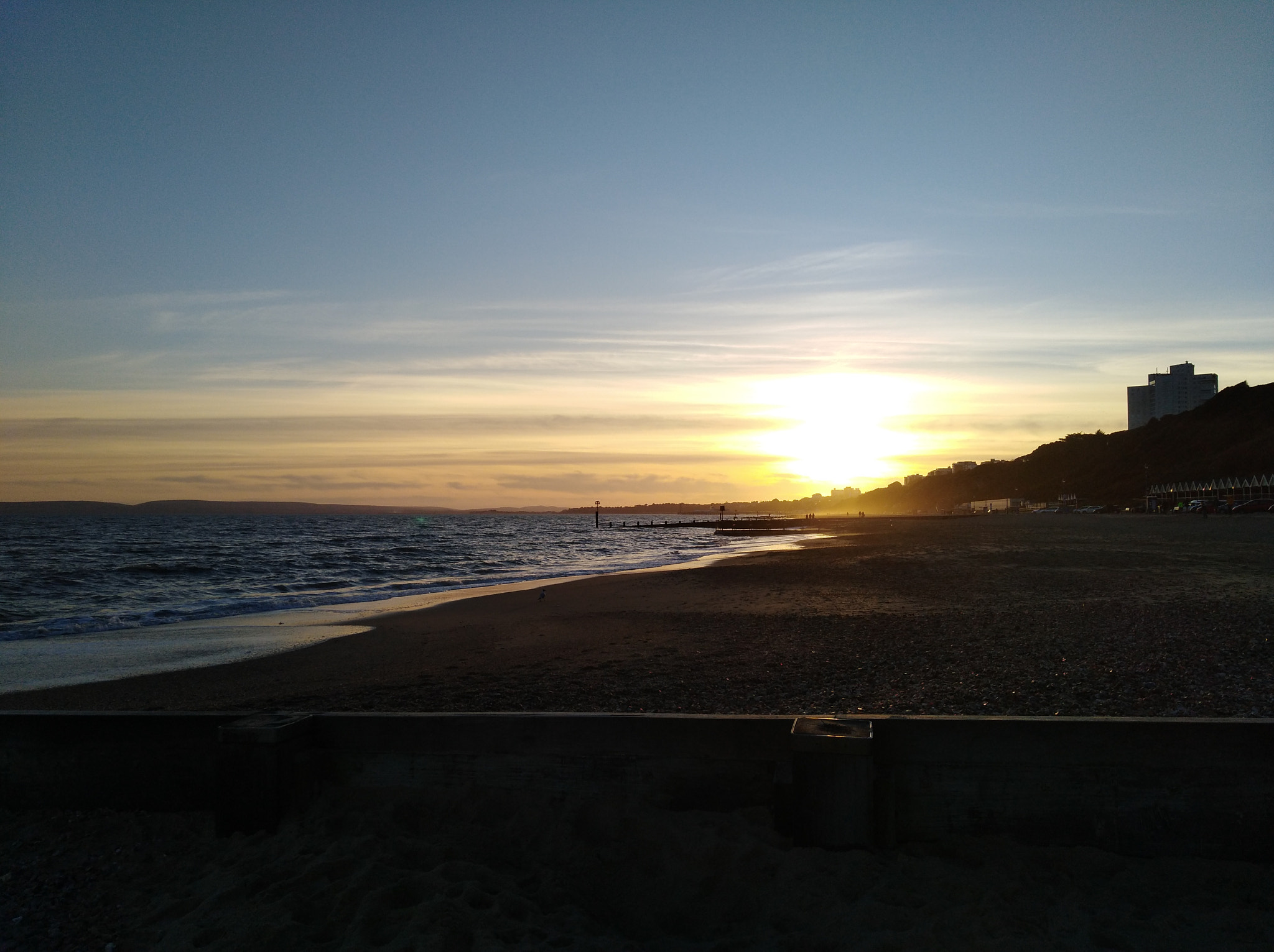 HUAWEI Y7 sample photo. Sunset at the bournemouth beach 🌅 photography