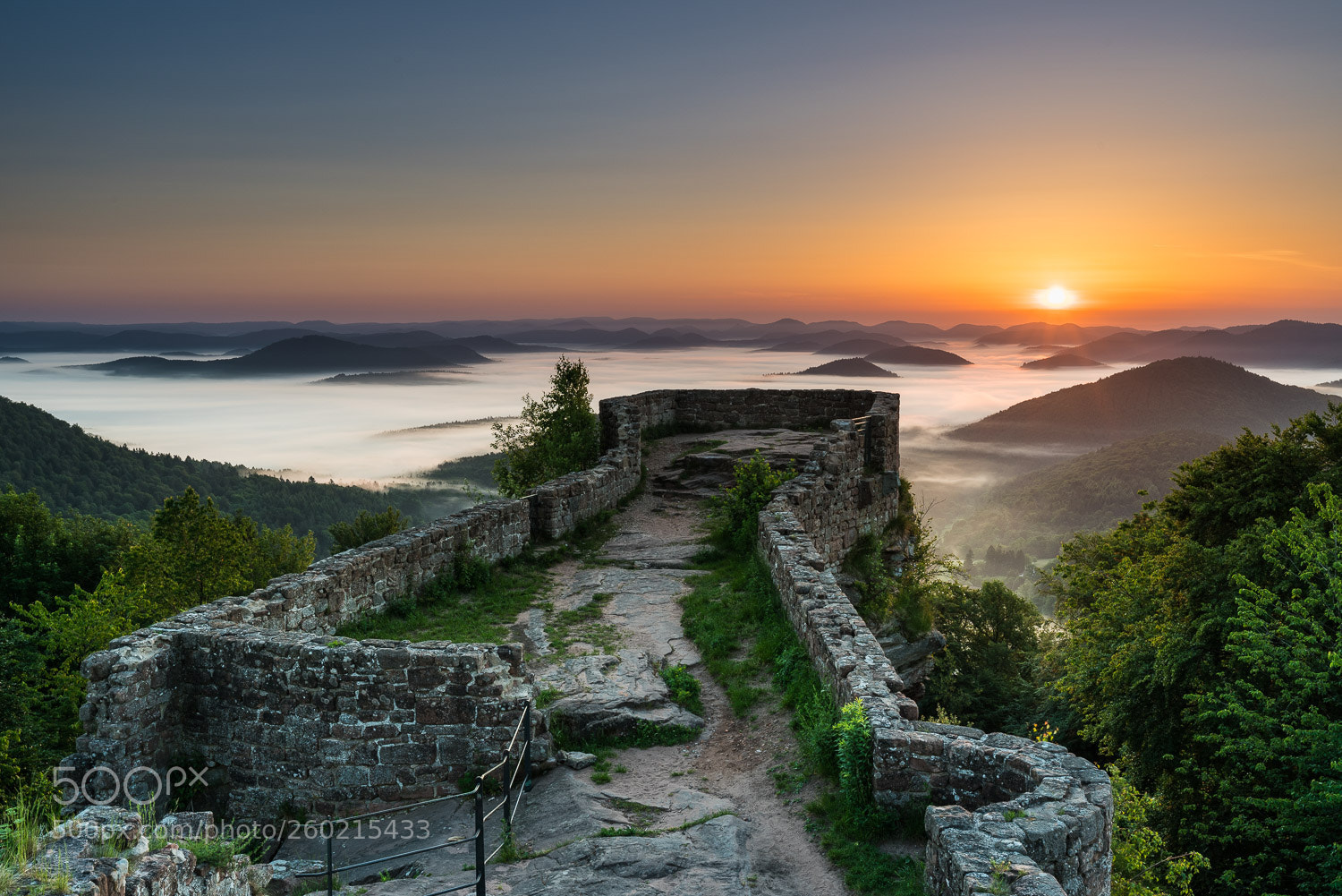 Sony a7R II sample photo. Sunrise above castle wegelnburg photography