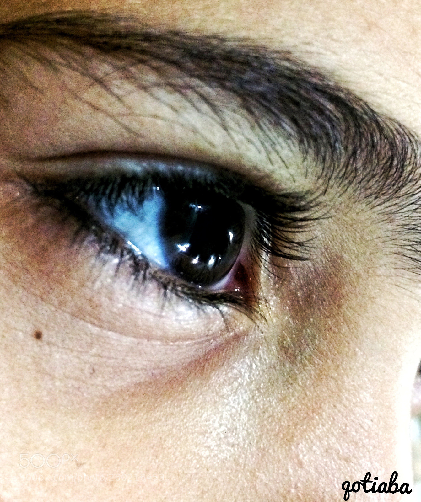 Apple iPhone 5s sample photo. Black eye photography
