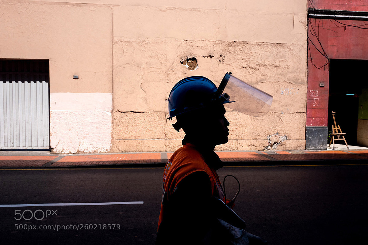 Leica Q (Typ 116) sample photo. Silhouette with mask photography