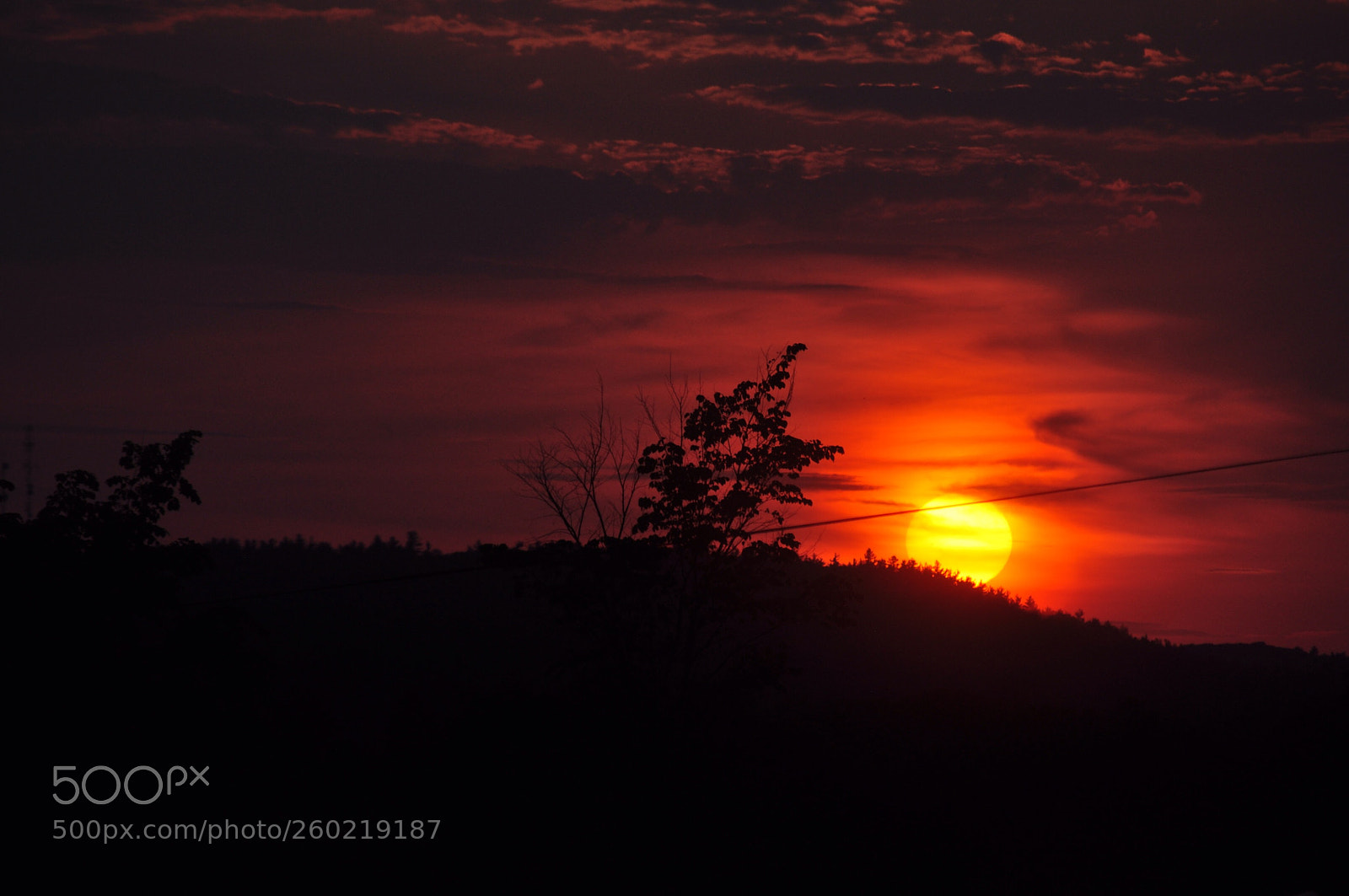 Nikon D5000 sample photo. Burning sunset photography