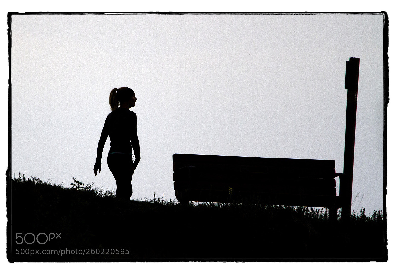 Canon EOS 7D sample photo. Girl and bench. photography