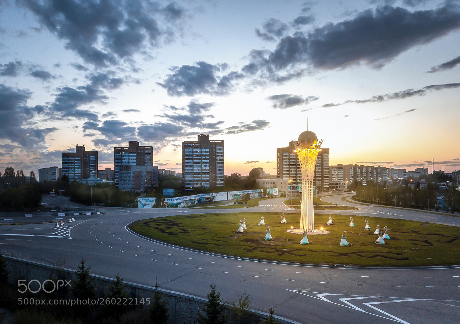 DJI FC220 sample photo. Вечерний Байтерек photography