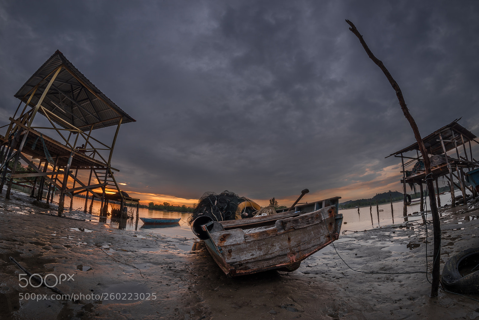 Nikon D750 sample photo. Fisheye sunset photography