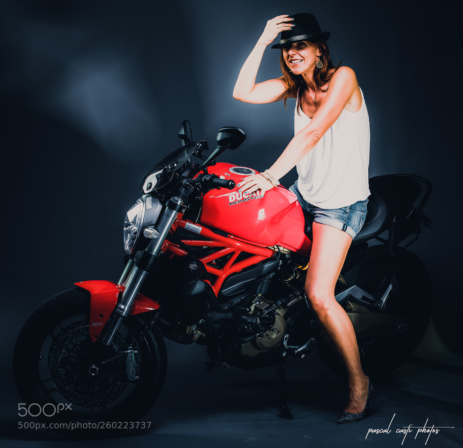Canon EOS 5D Mark IV sample photo. Woman with ducati #2 photography