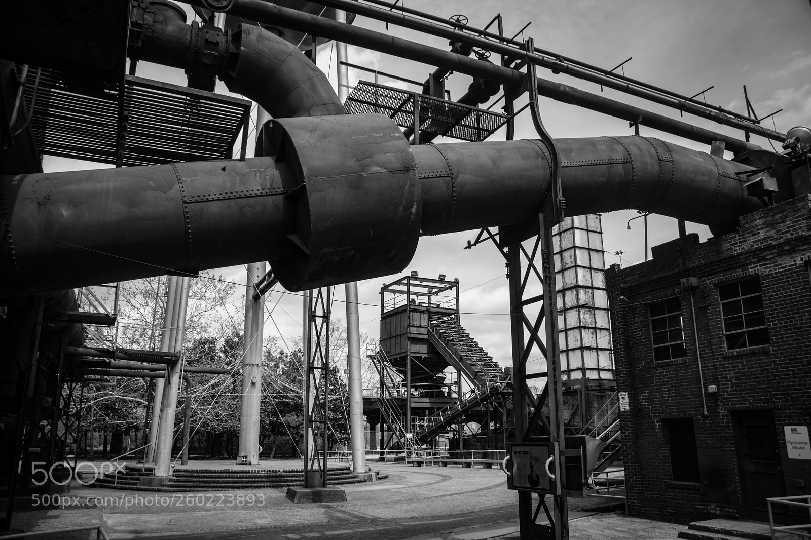Nikon D5500 sample photo. Sloss furnaces photography