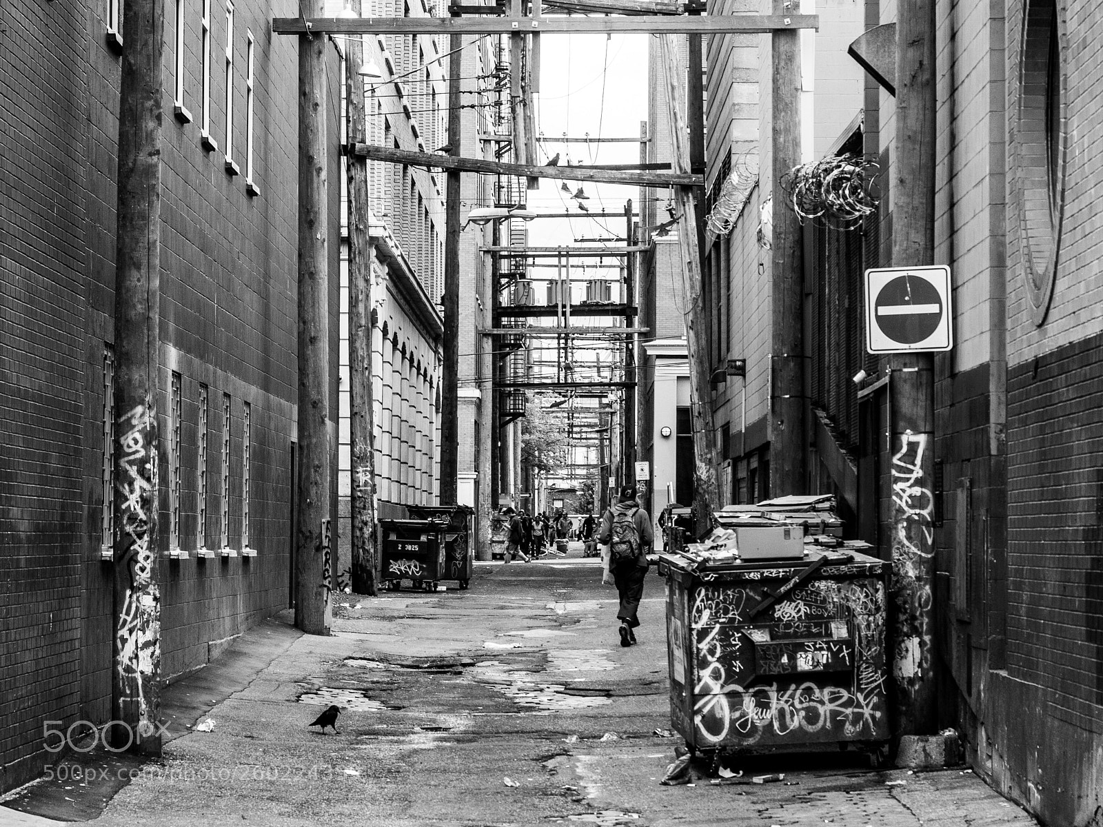 Olympus PEN-F sample photo. Side street  photography