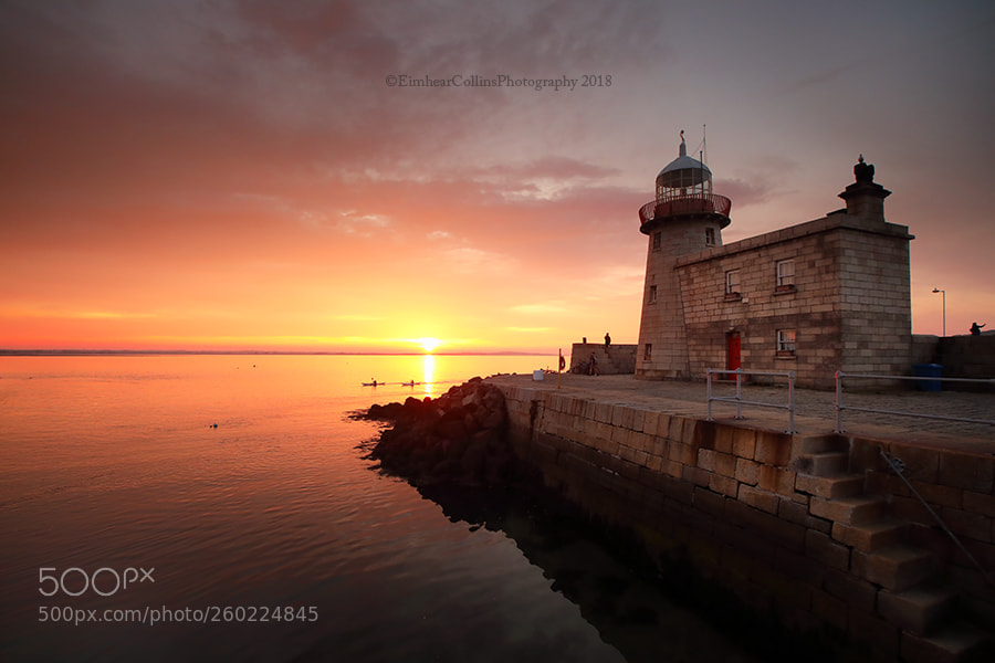 Canon EOS 5D Mark IV sample photo. Sundown at howth harbour photography