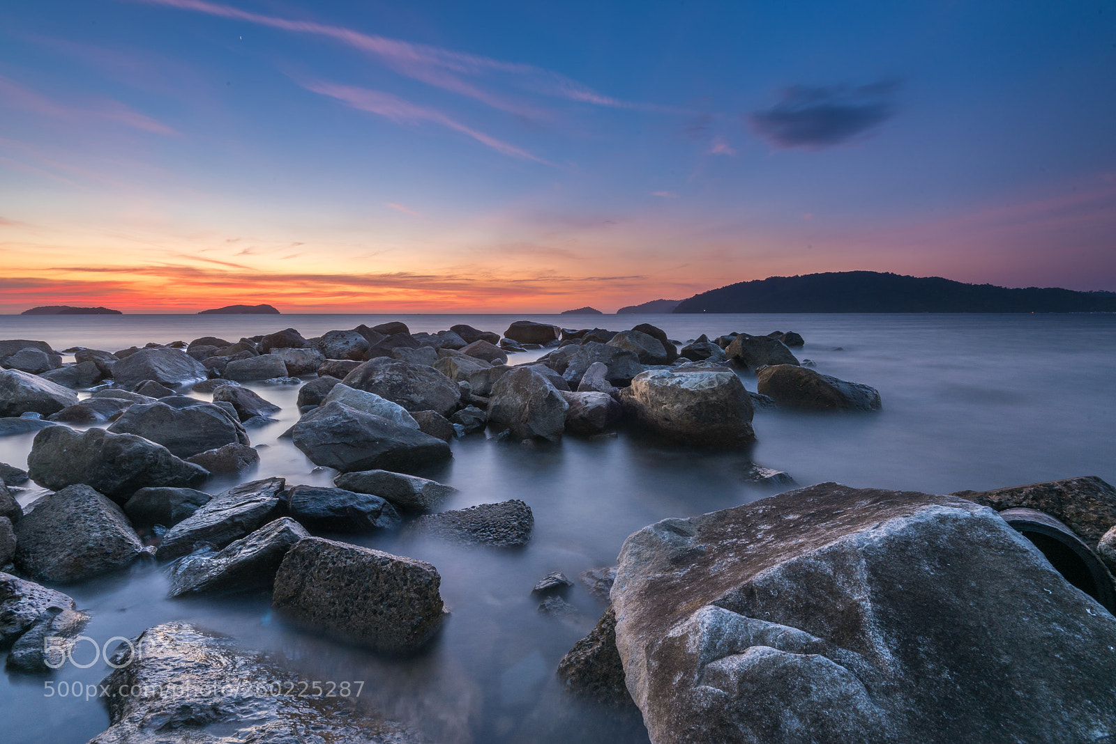 Nikon D750 sample photo. Rocky sunset photography