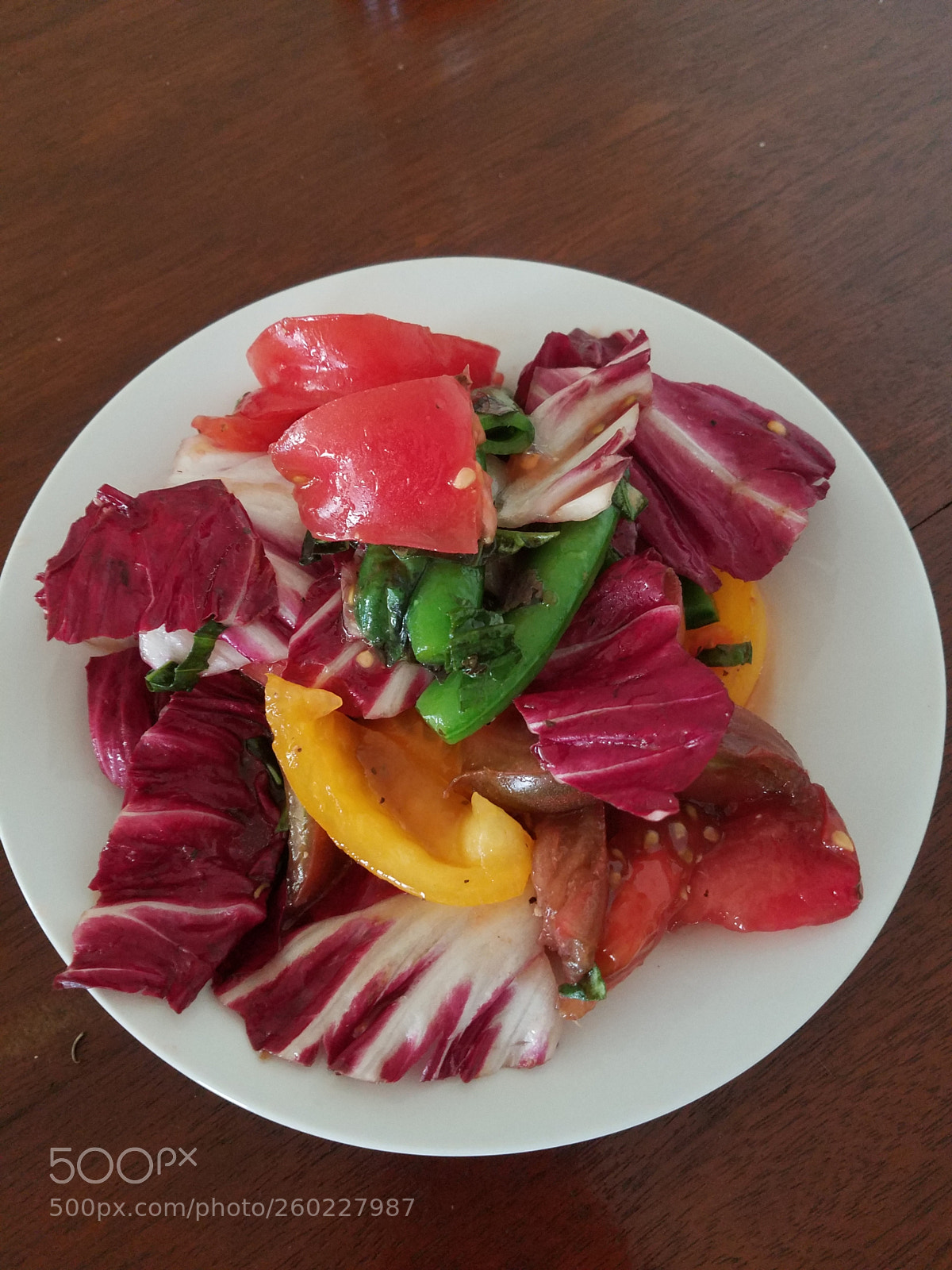 Samsung Galaxy S7 sample photo. Raddichino tomato salad photography