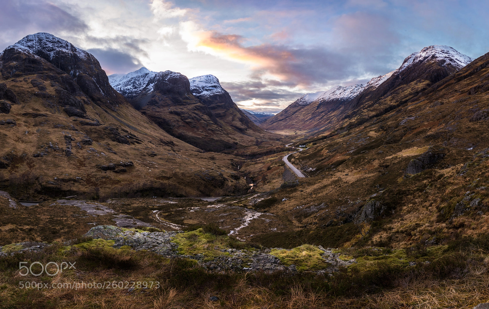 Canon EOS 5D Mark IV sample photo. Glencoe valley at sunset photography