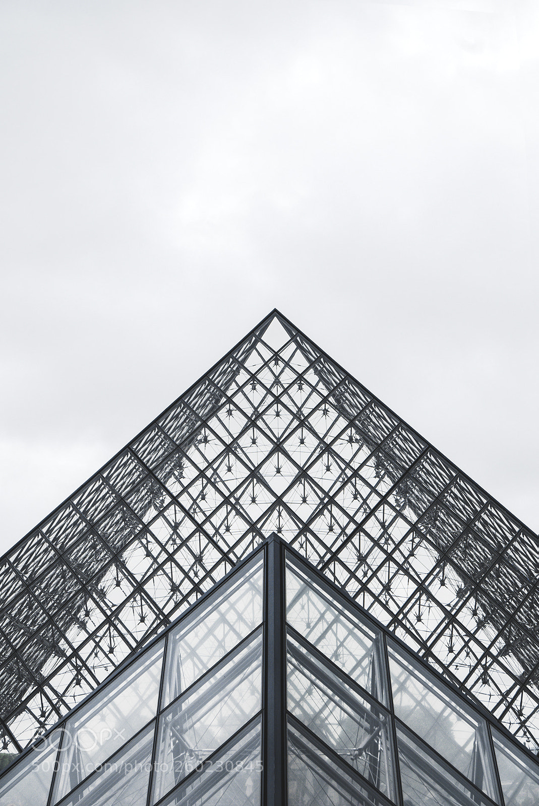 Panasonic Lumix DMC-LX100 sample photo. Louvre pyramids closeup photography