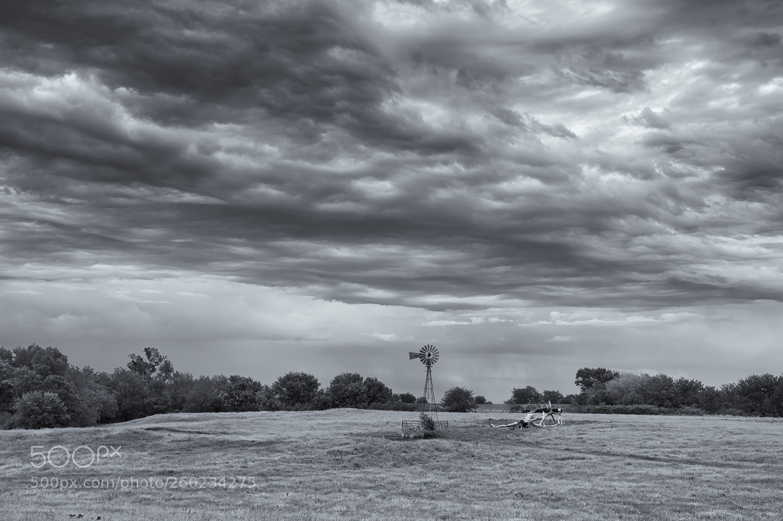 Nikon D850 sample photo. Windmill and stormy skies photography