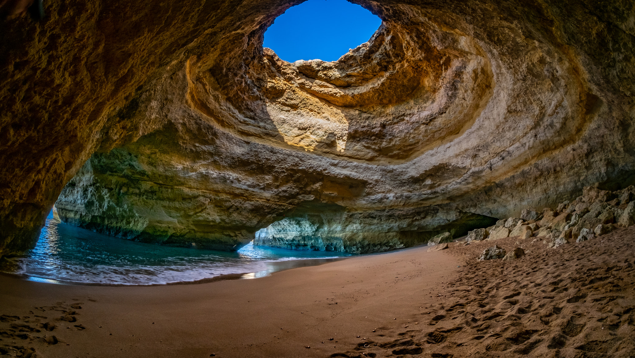 Fujifilm X-Pro1 sample photo. Benagil cave photography