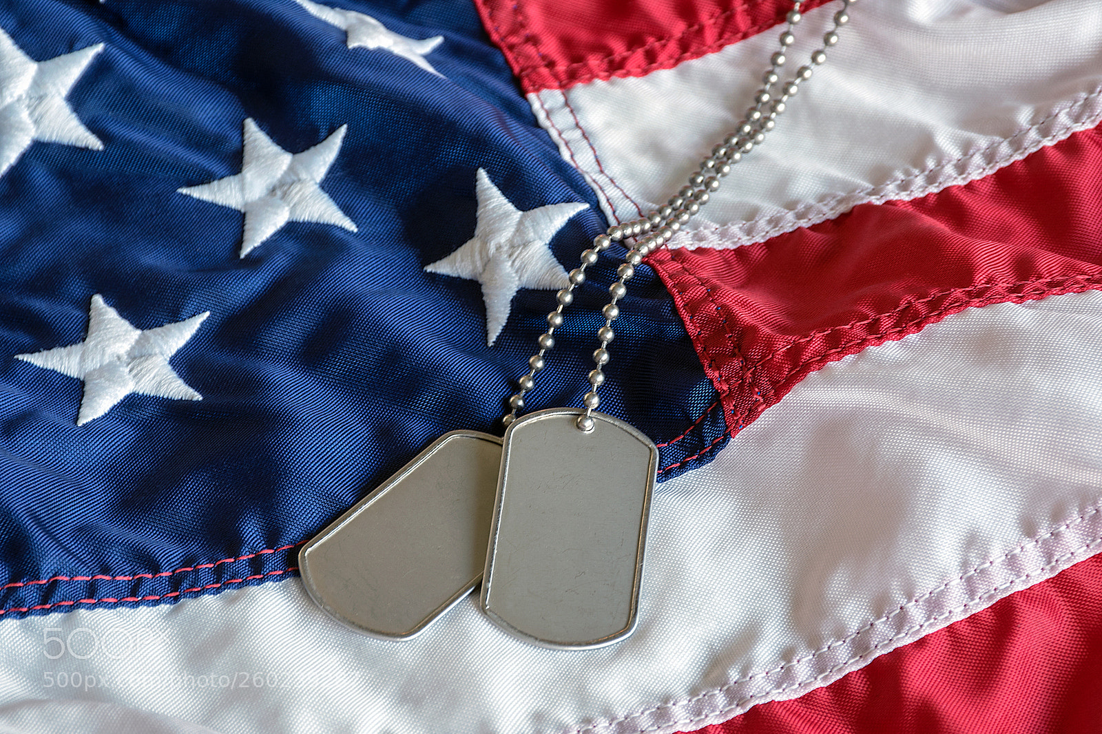 Nikon D750 sample photo. American military dog tags photography