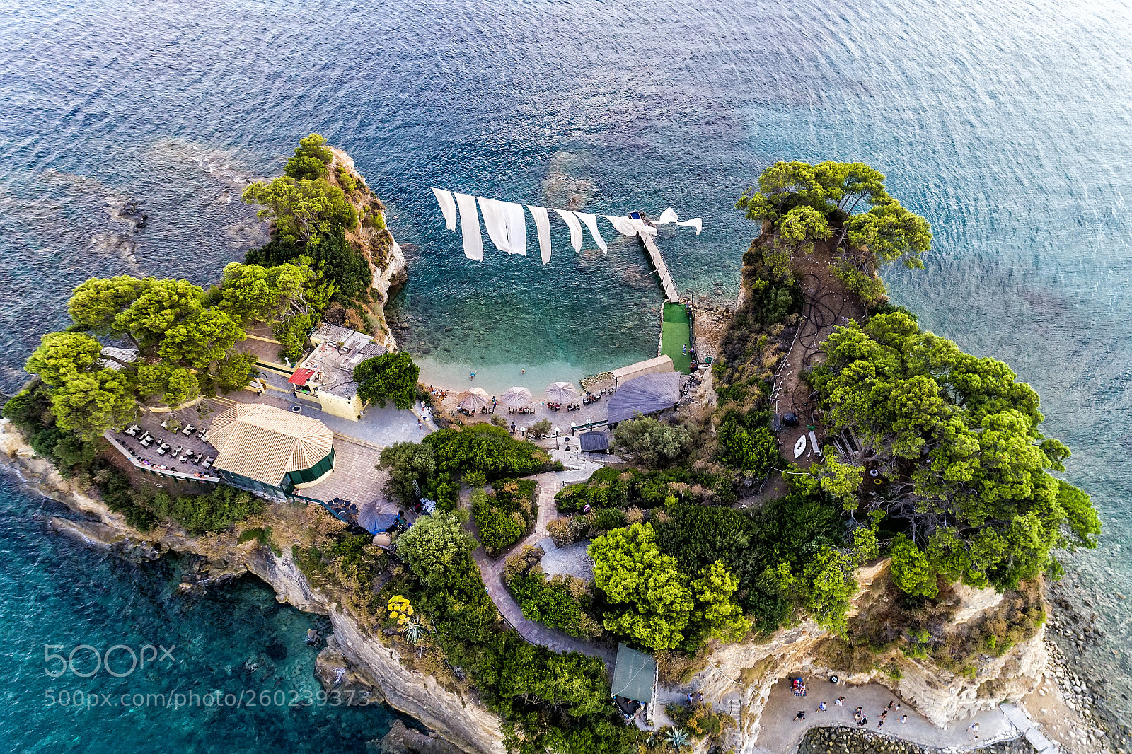 DJI FC6310 sample photo. Aerial view agios sostis photography