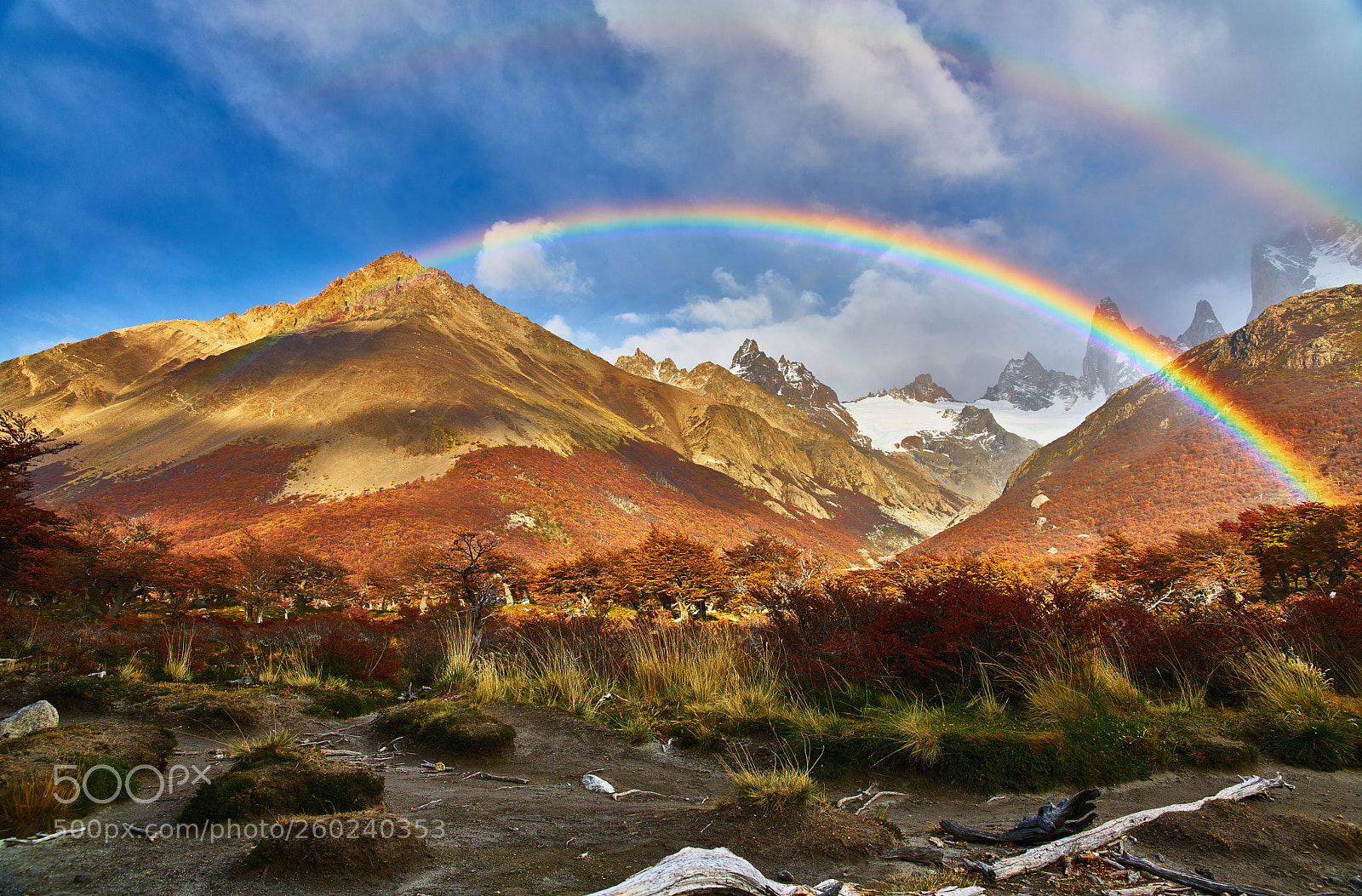 Sony a7R II sample photo. Mountains and a rainbow photography